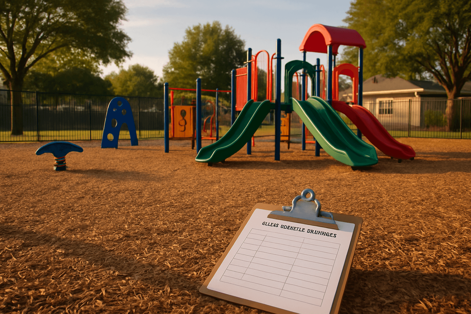 Playground Mulch for Licensed Childcare Facilities
