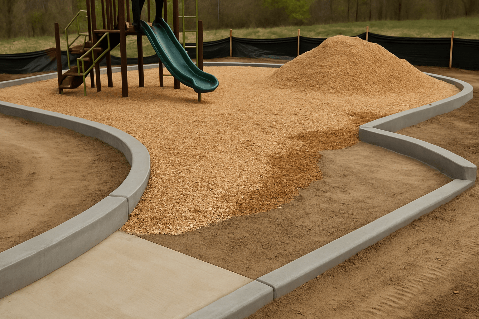 How to Keep Mulch Out of Drainage Channels During Installation