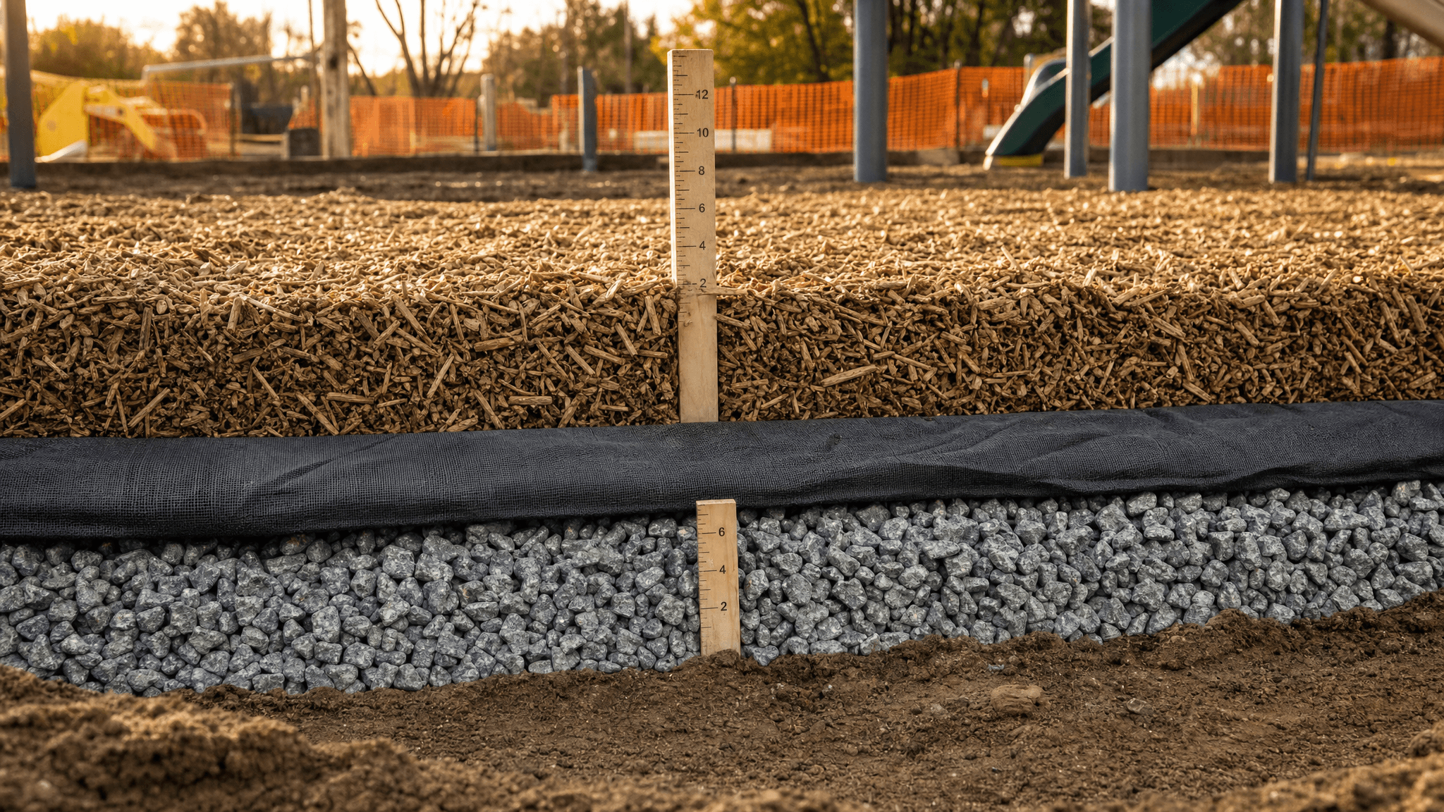Playground Mulch and Drainage: Getting the Layer System Right