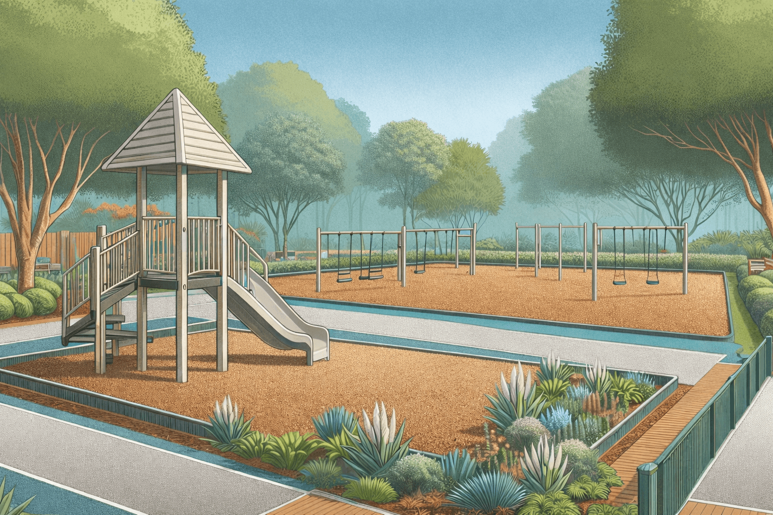 Playground Mulch and Environmental Responsibility This Year